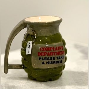 Bigmouth Military Green Complaint Department Coffee Cup Mug